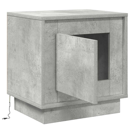 Bedside Cabinet Concrete Grey 44 x 34.5 x 45 cm Engineered Wood