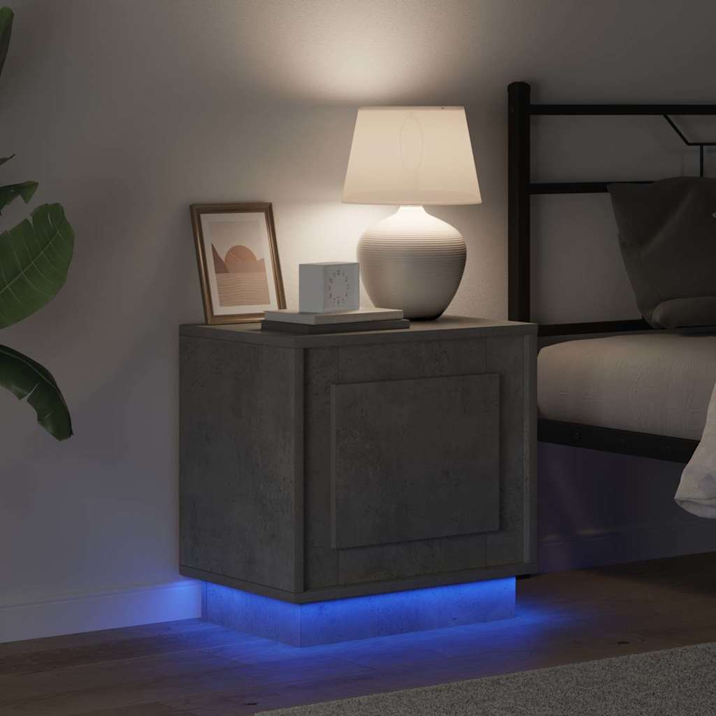 Bedside Cabinet 2 pcs Concrete Grey 44 x 34.5 x 45 cm
