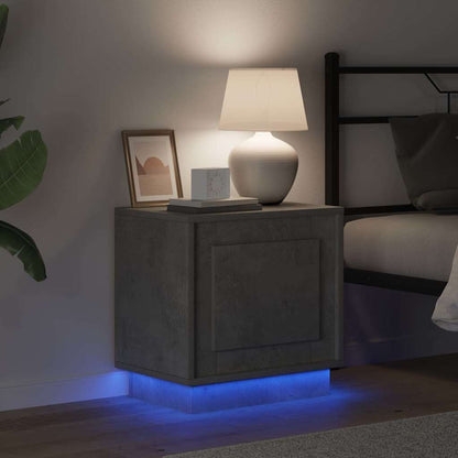 Bedside Cabinet 2 pcs Concrete Grey 44 x 34.5 x 45 cm