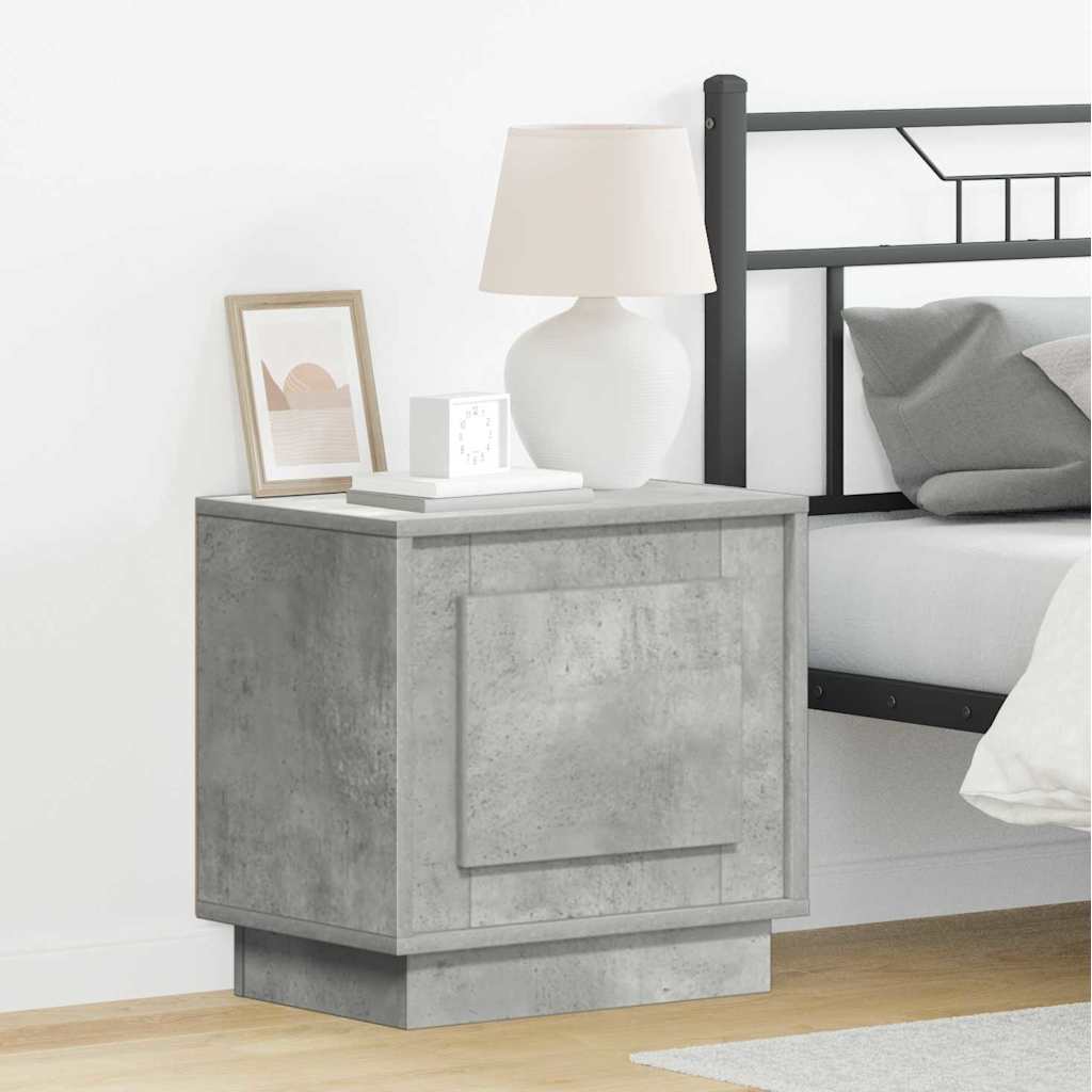 Bedside Cabinet 2 pcs Concrete Grey 44 x 34.5 x 45 cm