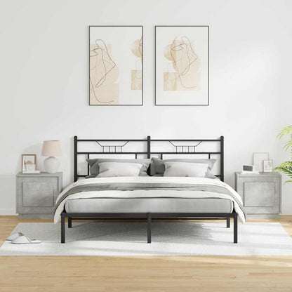 Bedside Cabinet 2 pcs Concrete Grey 44 x 34.5 x 45 cm