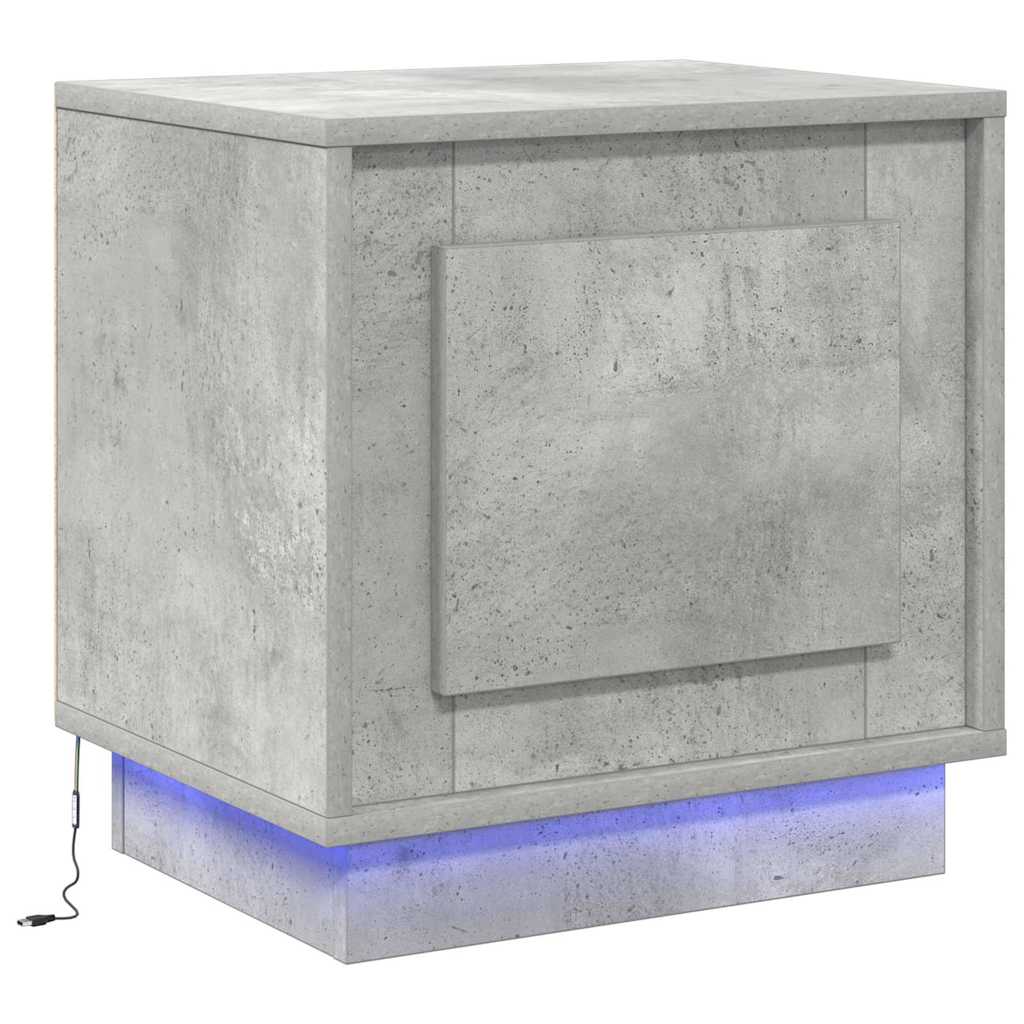Bedside Cabinet 2 pcs Concrete Grey 44 x 34.5 x 45 cm