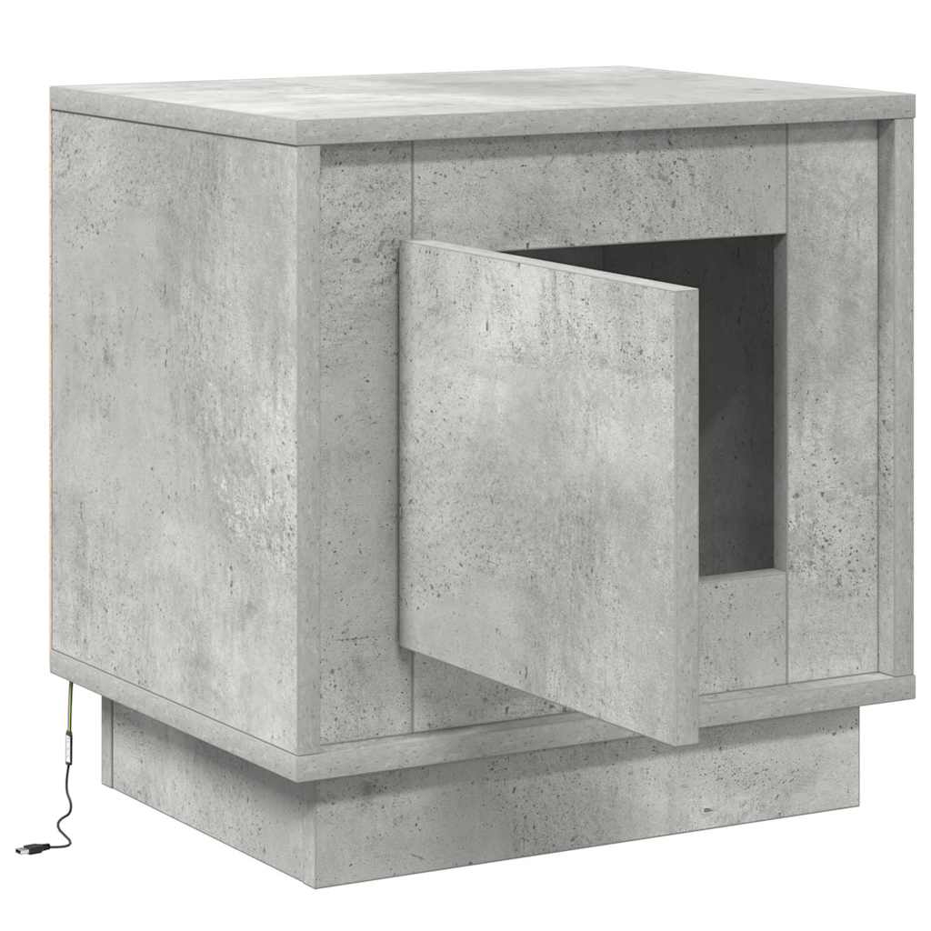 Bedside Cabinet 2 pcs Concrete Grey 44 x 34.5 x 45 cm