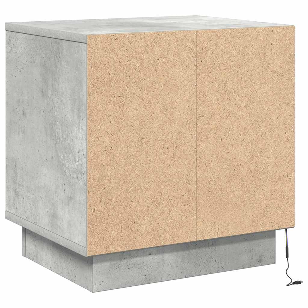 Bedside Cabinet 2 pcs Concrete Grey 44 x 34.5 x 45 cm