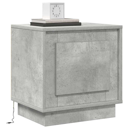 Bedside Cabinet 2 pcs Concrete Grey 44 x 34.5 x 45 cm