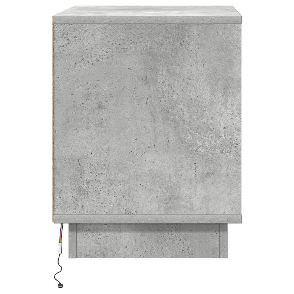 Bedside Cabinet 2 pcs Concrete Grey 44 x 34.5 x 45 cm