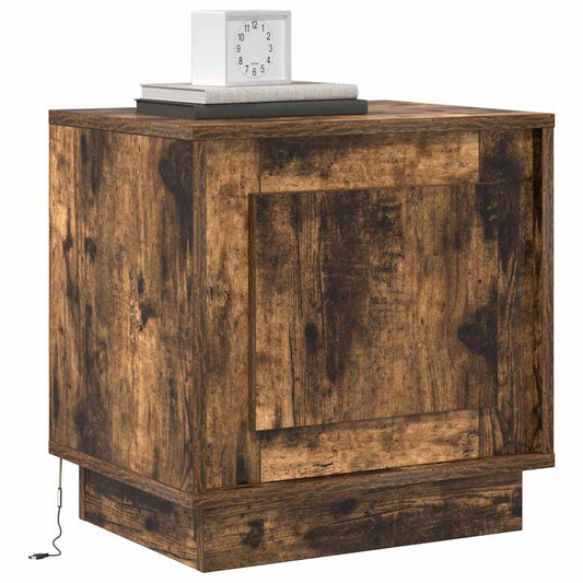 Bedside Cabinet 2 pcs Smoked Oak 44 x 34.5 x 45 cm