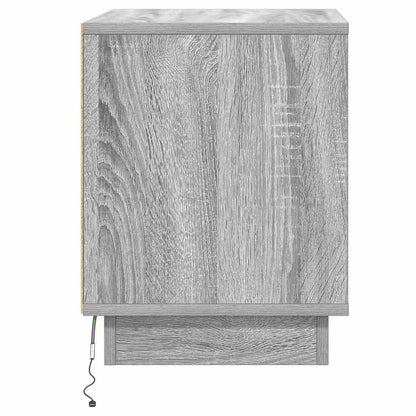 Bedside Cabinet 2 pcs Grey 44 x 34.5 x 45 cm Engineered Wood