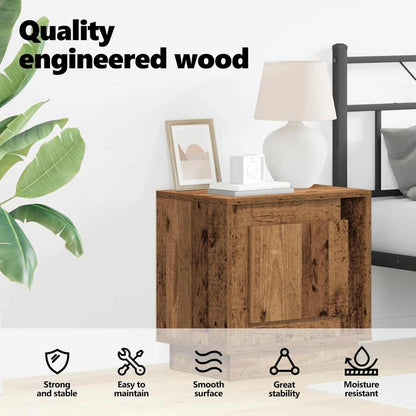 Bedside Cabinet Old Wood 44 x 34.5 x 45 cm Engineered Wood