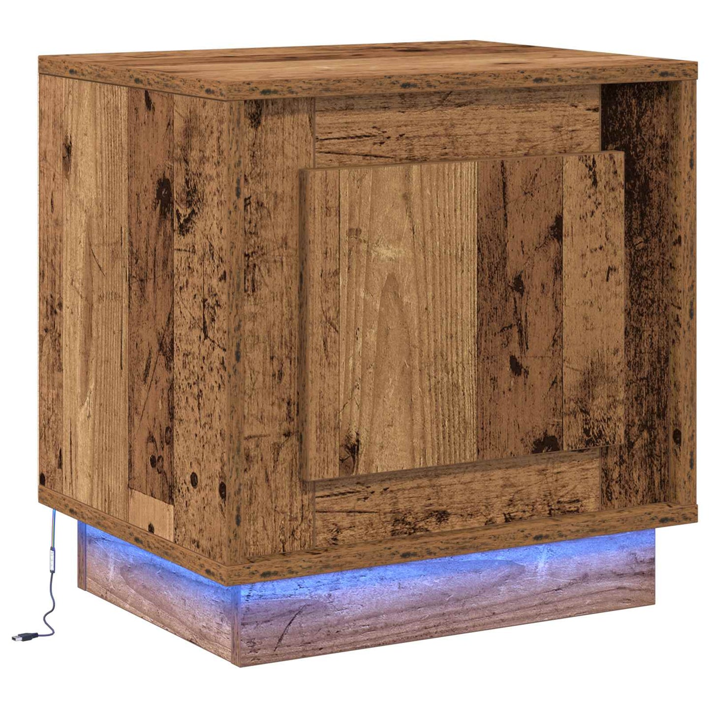 Bedside Cabinet Old Wood 44 x 34.5 x 45 cm Engineered Wood