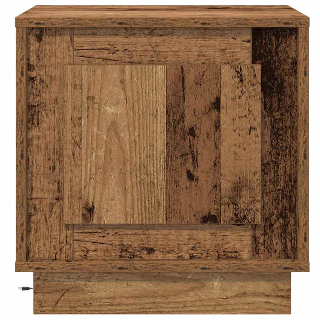 Bedside Cabinet Old Wood 44 x 34.5 x 45 cm Engineered Wood