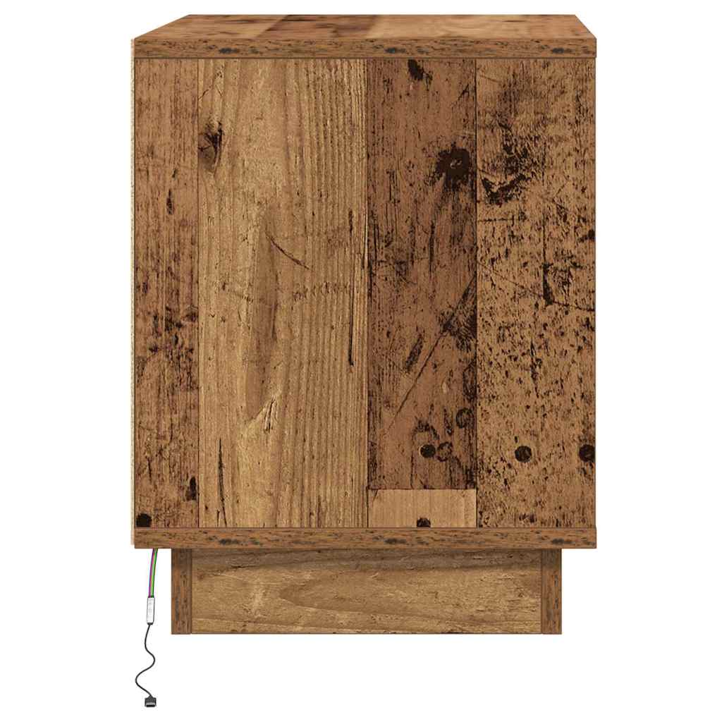 Bedside Cabinet Old Wood 44 x 34.5 x 45 cm Engineered Wood