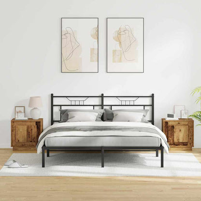 Bedside Cabinet 2 pcs Old Wood 44 x 34.5 x 45 cm