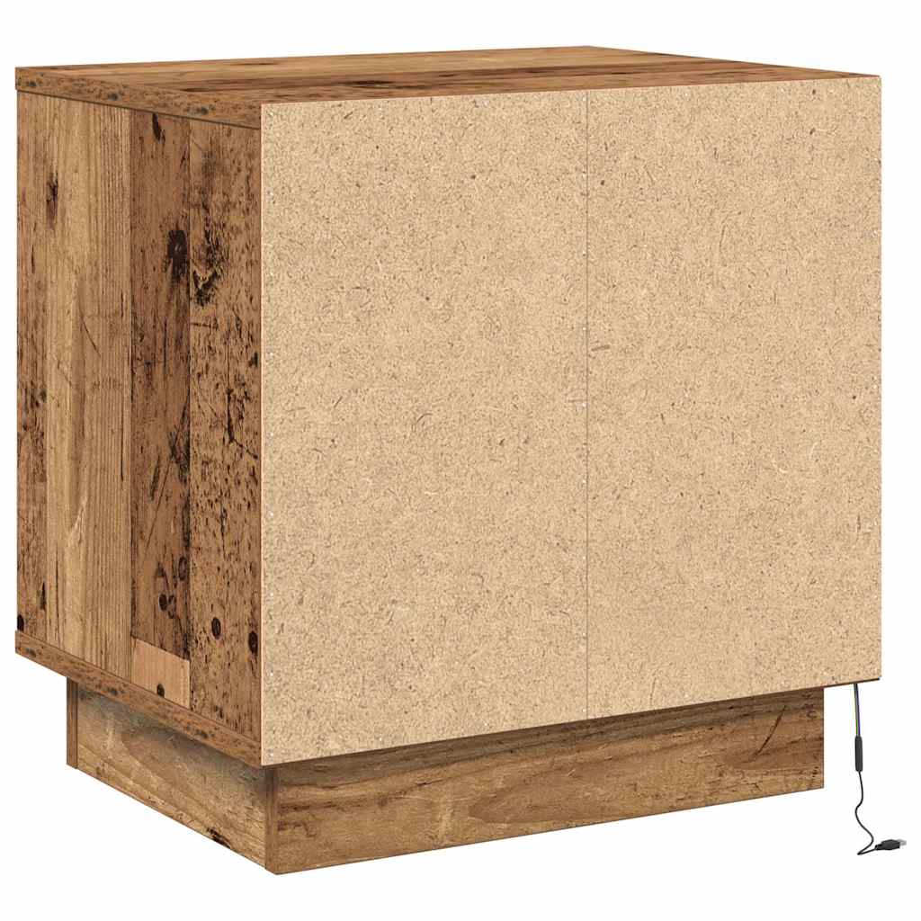 Bedside Cabinet 2 pcs Old Wood 44 x 34.5 x 45 cm