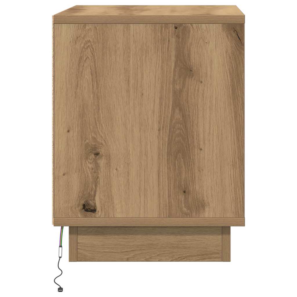 Bedside Cabinet 2 pcs Artisan Oak 44 x 34.5 x 45 cm