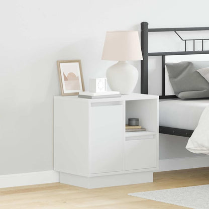Bedside Cabinet White 50 x 34.5 x 50 cm Engineered wood
