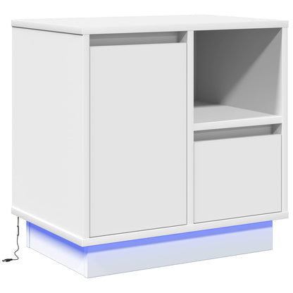 Bedside Cabinet White 50 x 34.5 x 50 cm Engineered wood