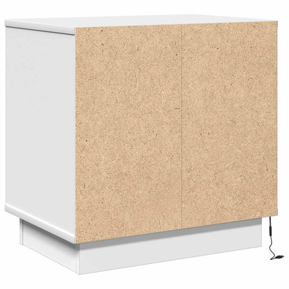 Bedside Cabinet White 50 x 34.5 x 50 cm Engineered wood