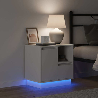 Bedside Cabinet 2 pcs White 50 x 34.5 x 50 cm Engineered wood