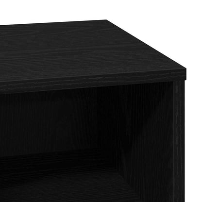 Bedside Cabinet with Drawer 2 pcs Black Oak 50 x 34.5 x 50 cm