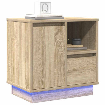 Bedside Cabinet Sonoma Oak 50 x 34.5 x 50 cm Engineered wood