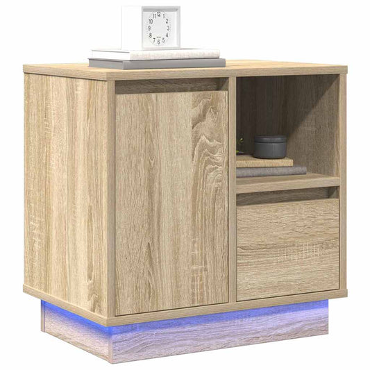 Bedside Cabinet Sonoma Oak 50 x 34.5 x 50 cm Engineered wood