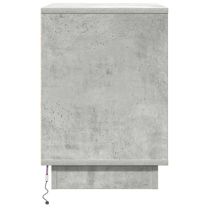 Bedside Cabinet Concrete Grey 50 x 34.5 x 50 cm Engineered wood