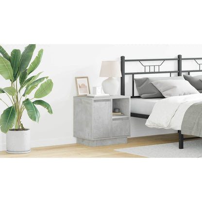 Bedside Cabinet 2 pcs Concrete Grey 50 x 34.5 x 50 cm