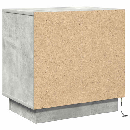 Bedside Cabinet 2 pcs Concrete Grey 50 x 34.5 x 50 cm