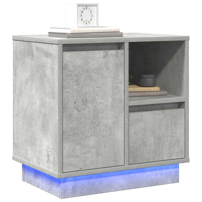 Bedside Cabinet 2 pcs Concrete Grey 50 x 34.5 x 50 cm