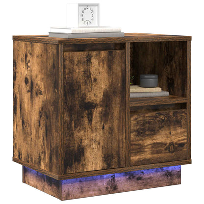 Bedside Cabinet 2 pcs Smoked Oak 50 x 34.5 x 50 cm