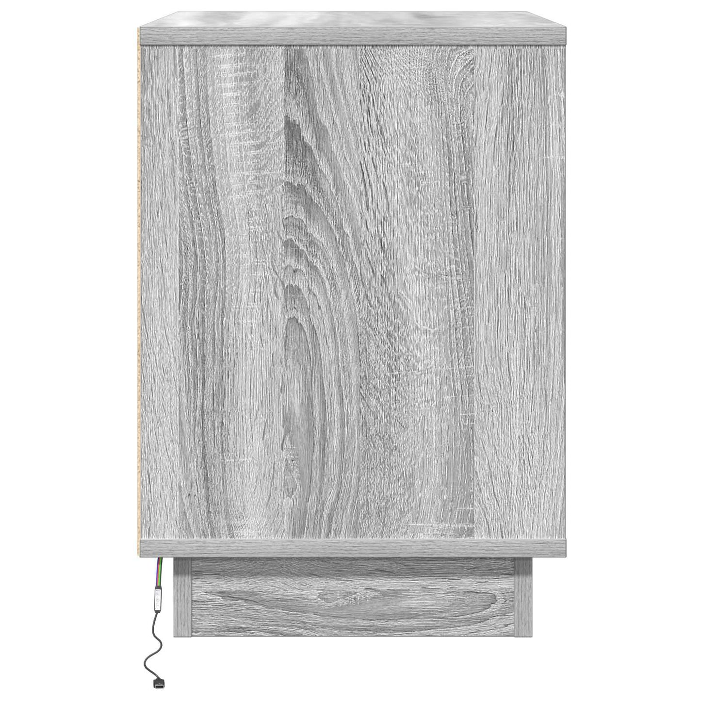 Bedside Cabinet Grey 50 x 34.5 x 50 cm Engineered wood