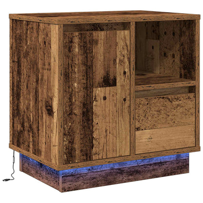 Bedside Cabinet Old Wood 50 x 34.5 x 50 cm Engineered wood