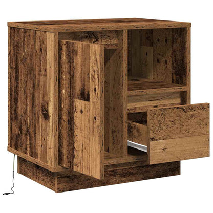 Bedside Cabinet Old Wood 50 x 34.5 x 50 cm Engineered wood