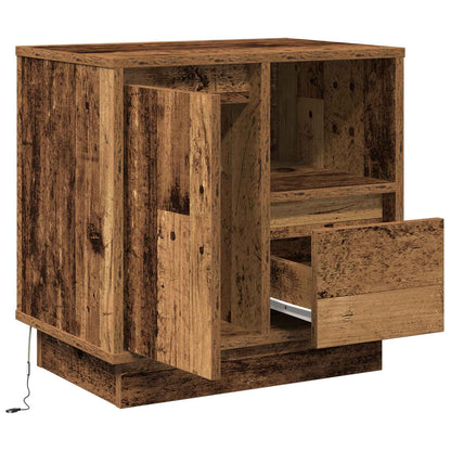 Bedside Cabinet Old Wood 50 x 34.5 x 50 cm Engineered wood