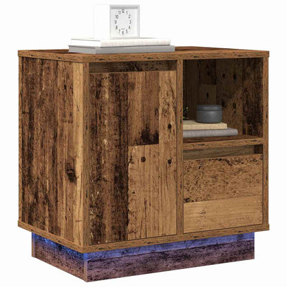 Bedside Cabinet Old Wood 50 x 34.5 x 50 cm Engineered wood