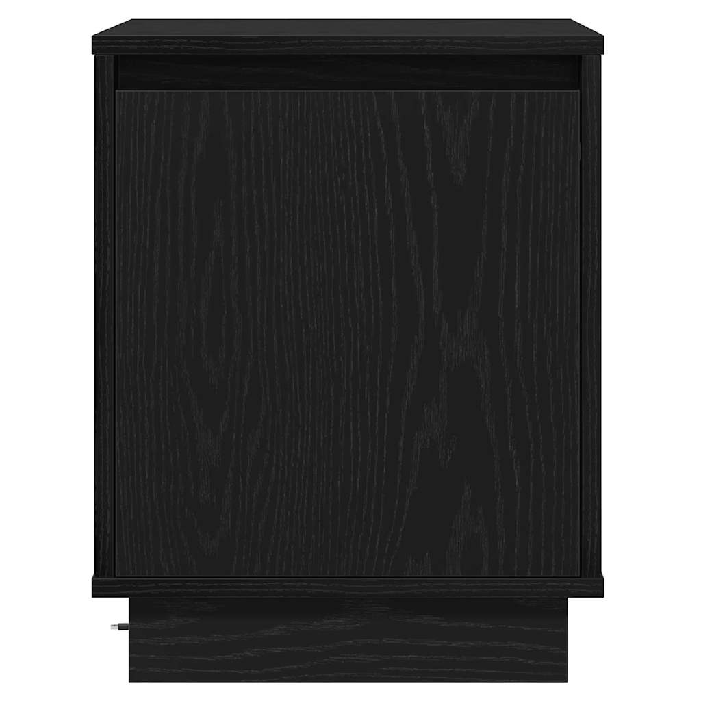 Bedside Cabinet 2 pcs Black Oak 39 x 34.5 x 50 cm
