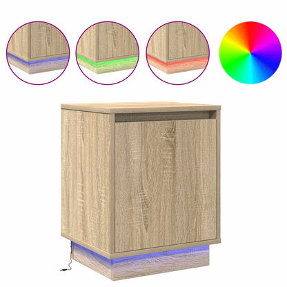 Bedside Cabinet Sonoma Oak 39 x 34.5 x 50 cm Engineered wood