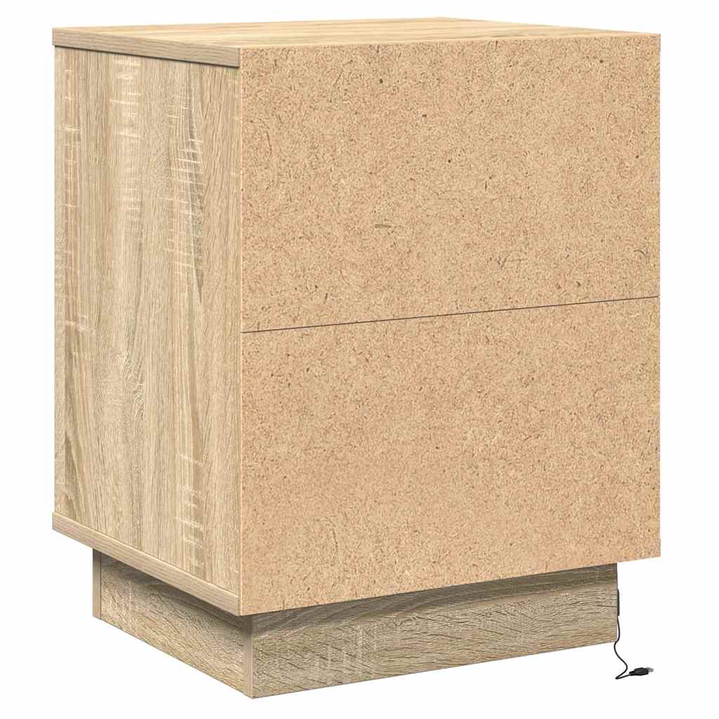 Bedside Cabinet Sonoma Oak 39 x 34.5 x 50 cm Engineered wood