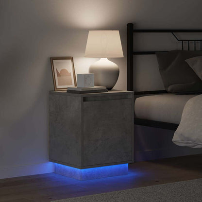 Bedside Cabinet 2 pcs Concrete Grey 39 x 34.5 x 50 cm