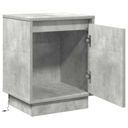 Bedside Cabinet 2 pcs Concrete Grey 39 x 34.5 x 50 cm