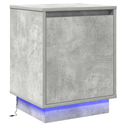 Bedside Cabinet 2 pcs Concrete Grey 39 x 34.5 x 50 cm
