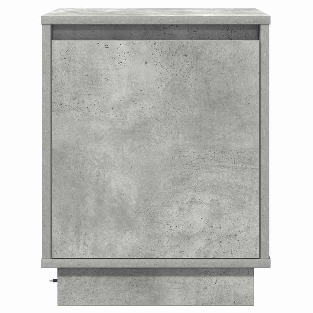 Bedside Cabinet 2 pcs Concrete Grey 39 x 34.5 x 50 cm