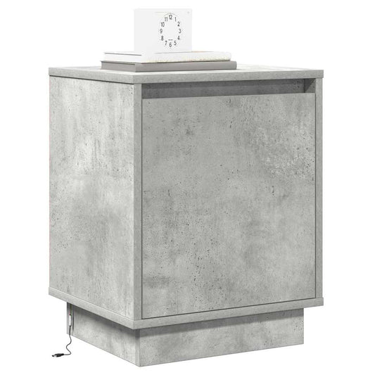 Bedside Cabinet 2 pcs Concrete Grey 39 x 34.5 x 50 cm