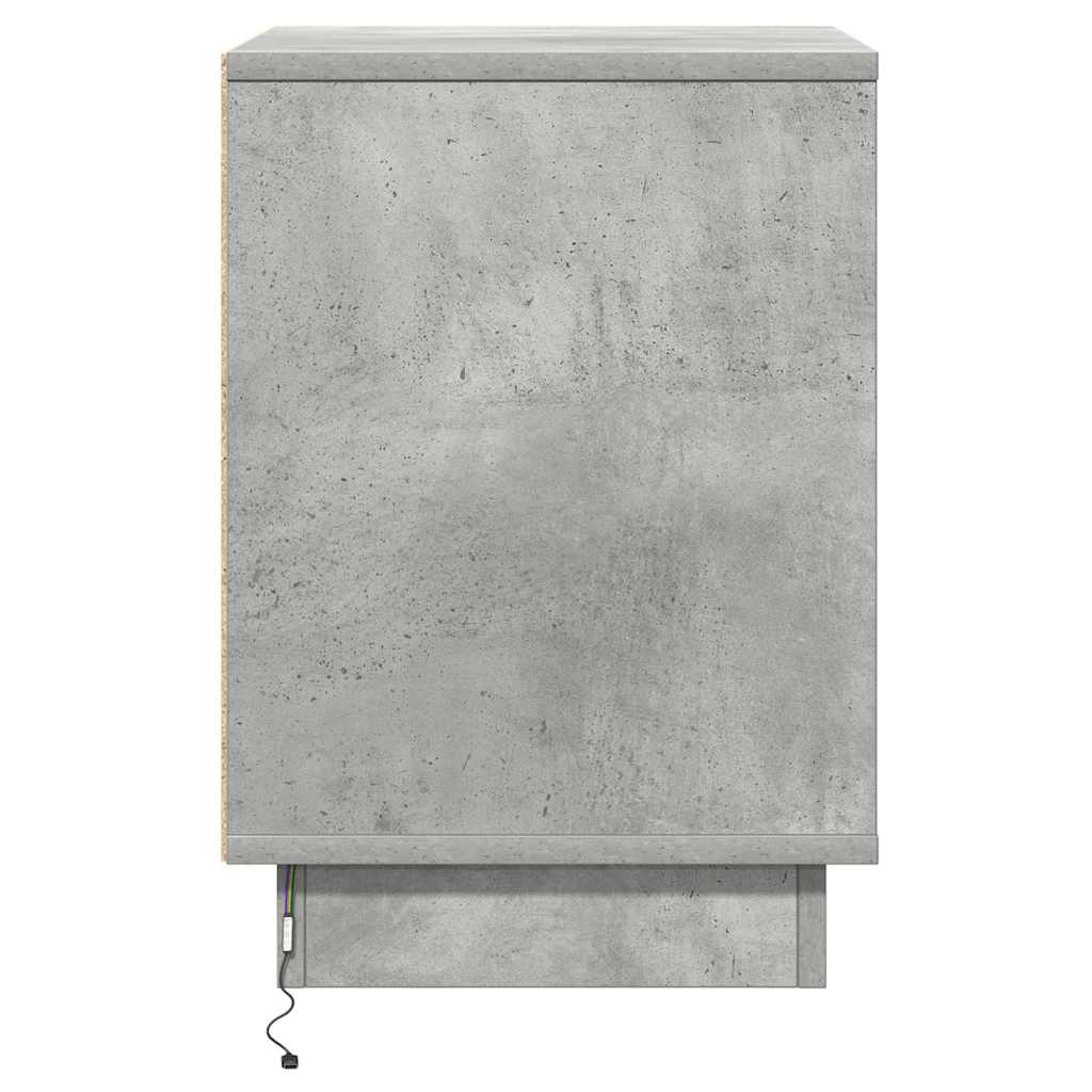 Bedside Cabinet 2 pcs Concrete Grey 39 x 34.5 x 50 cm