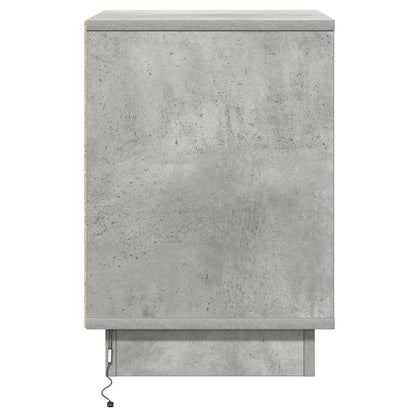 Bedside Cabinet 2 pcs Concrete Grey 39 x 34.5 x 50 cm