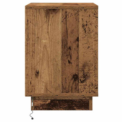 Bedside Cabinet 2 pcs Old Wood 39 x 34.5 x 50 cm