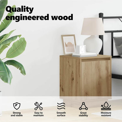 Bedside Cabinet Artisan Oak 39 x 34.5 x 50 cm Engineered wood