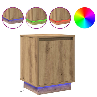Bedside Cabinet Artisan Oak 39 x 34.5 x 50 cm Engineered wood