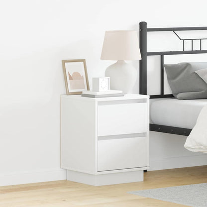 Bedside Cabinet 2 pcs White 39 x 34.5 x 50 cm Engineered wood